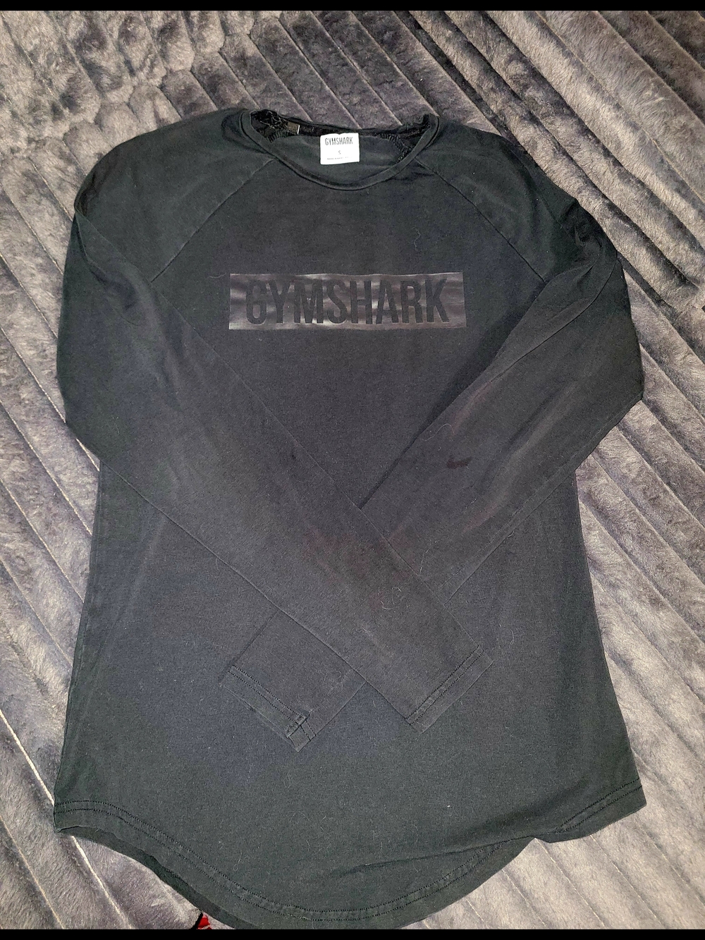 Gymshark Black Crew Neck Tee with Label